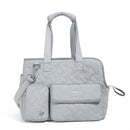 White cat carrier bag, cat transportation, quilted cat carrier, cat travel, pet care, cat supplies, Australian pet carrier, cat travel bag
