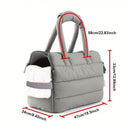 Gray Purple grey pet carrier bag, cat carrier, dog carrier, small pet travel bag, pet transportation, durable pet bag, comfortable pet carrier, airline approved pet carrier, Australian pet carrier