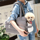 Gray Purple grey pet carrier bag, cat carrier, dog carrier, small pet travel bag, pet transportation, durable pet bag, comfortable pet carrier, airline approved pet carrier, Australian pet carrier