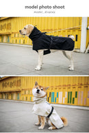 Waterproof Dog Poncho Reflective Dog Cape Dog Rainwear Pet Waterproof Clothing - Beige - Size XL-6-8kg