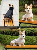 Waterproof Dog Poncho Reflective Dog Cape Dog Rainwear Pet Waterproof Clothing - Black - Size 2XL-8-12kg