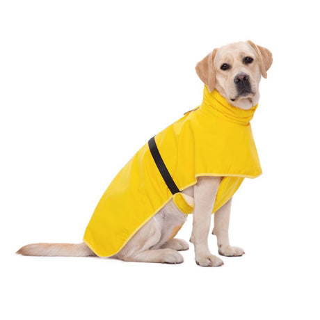 Waterproof Dog Poncho Reflective Dog Cape Dog Rainwear Pet Waterproof Clothing - Black - Size 7XL-30-40kg