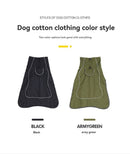 Dog Coat Warm-Lined Waterproof Medium-Large Dog Reflective Dog Coat Winter Dog - Black - Size XXL-33-40kg