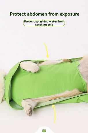 Dog Raincoat Shiba Inu Raincoat Corgi Raincoat Frog-Themed Dog Clothing - Green - Size S-7.5-12kg