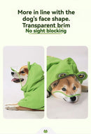 Dog Raincoat Shiba Inu Raincoat Corgi Raincoat Frog-Themed Dog Clothing - Green - Size XL-17-20kg