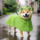 Dog Raincoat Shiba Inu Raincoat Corgi Raincoat Frog-Themed Dog Clothing - Green - Size XS-4-7.5kg