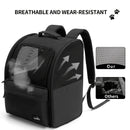 Black Blue dog carrier, skylight dog carrier, pet transport, small dog carrier, dog travel accessory, high-quality dog carrier, Australian pet carrier, small pet carrier
