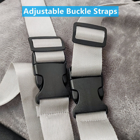 White car dog bed, dog carrier for car, pet travel accessories, dog transport in car, dog car seat, dog travel bed, Australian pet travel, secure dog carrier