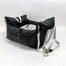 Black White car dog bed, dog carrier for car, pet travel accessories, dog transport in car, dog car seat, dog travel bed, Australian pet travel, secure dog carrier