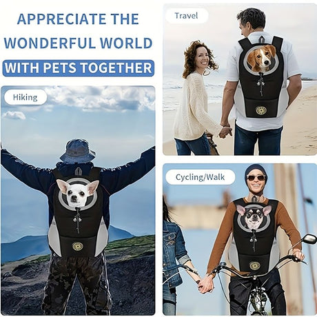 dog carrier backpack, small dog carrier, pet travel backpack, outdoor pet carrier, Australian pet gear, hands-free dog pack, portable pet carrier