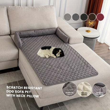 scratch resistant pet bed cover, dog bed cover, TPE pet bed cover, durable pet furniture protector, pet hair resistant cover, Australian pet accessories, couch protector for dogs, cat furniture cover