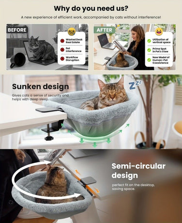 hanging cat bed, cat resting place, space - saving cat bed, cat furniture, high - quality cat bed