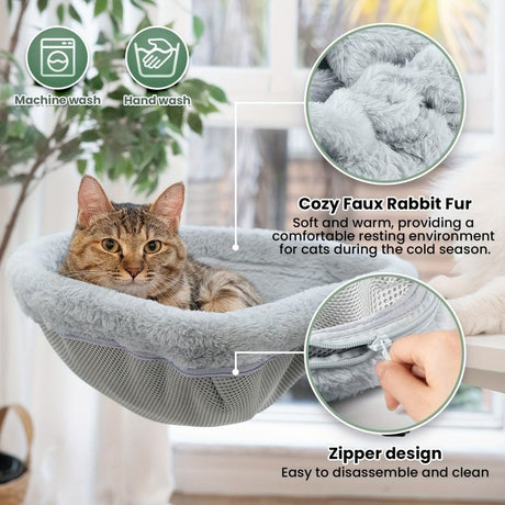hanging cat bed, cat resting place, space - saving cat bed, cat furniture, high - quality cat bed