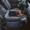 Black Green Blue Black car dog seat, dog travel, pet car accessories, dog safety in car, Australian pet products, dog car seat, portable dog bed, road trip with dog