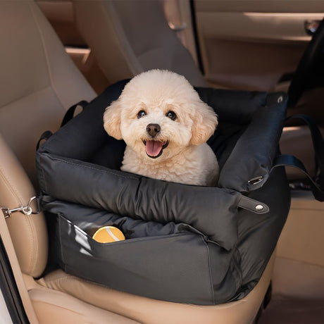 Black Green Blue Black car dog seat, dog travel, pet car accessories, dog safety in car, Australian pet products, dog car seat, portable dog bed, road trip with dog