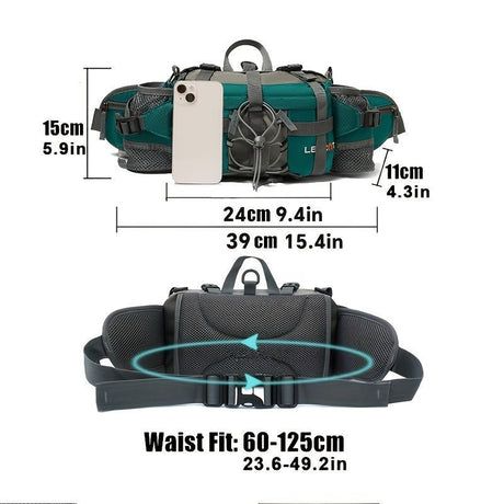 Bicycle Bag Cycling Bag Waist Chest Bag Bike Accessories High-Quality Bag - Black - Size Regular