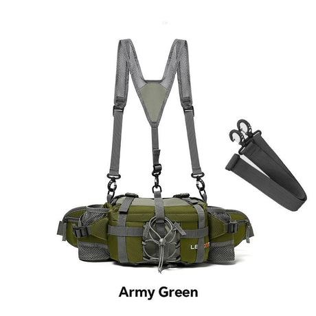 Bicycle Bag Cycling Bag Waist Chest Bag Bike Accessories High-Quality Bag - Olive - Size Regular