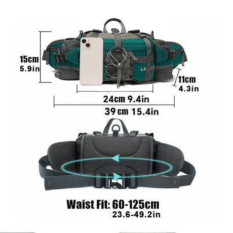 Bicycle Bag Cycling Bag Waist Chest Bag Bike Accessories High-Quality Bag - Olive - Size Regular