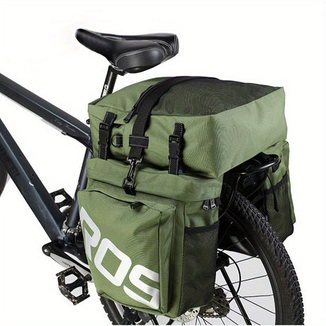 Bicycle Rear Rack Bag Set - Durable & Spacious Cycling Storage