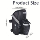 Bicycle Tail Bag with Quick Access Kettle Pocket & Reflective Safety Light