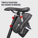 Bicycle Tail Bag with Quick Access Kettle Pocket & Reflective Safety Light
