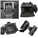 motorcycle side bags, water bottle bag, PU leather, combination lock, motorcycle accessories, durable side bags, secure storage, Australian market