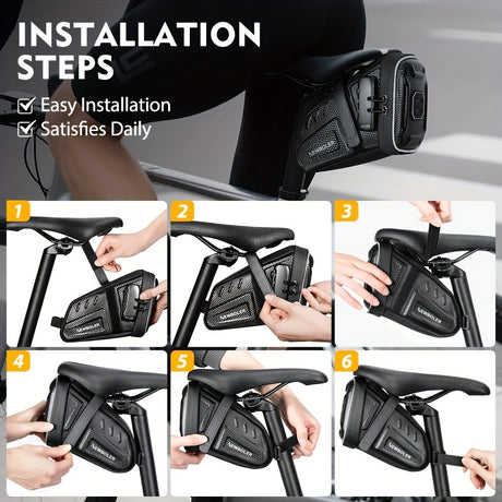 Bicycle Saddle Bag – Large Capacity Water-Resistant Storage for Cycling Essentials