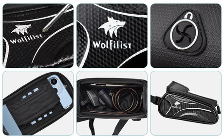 Bicycle Phone Bag for 7-Inch Devices, Durable Bike Accessory