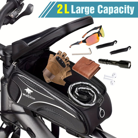 Bicycle Phone Bag for 7-Inch Devices, Durable Bike Accessory