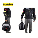 Black White motorcycle shoulder bag, Pro Biker bag, biking accessory, high-quality bag, durable bag, biker essentials, Australia biker gear, motorcycle storage bag
