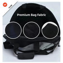 Black White motorcycle shoulder bag, Pro Biker bag, biking accessory, high-quality bag, durable bag, biker essentials, Australia biker gear, motorcycle storage bag