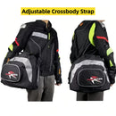 Black White motorcycle shoulder bag, Pro Biker bag, biking accessory, high-quality bag, durable bag, biker essentials, Australia biker gear, motorcycle storage bag