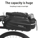 bicycle saddle bag, cycling accessories, large capacity saddle bag, weather-resistant bike bag, Australian cycling gear, bike storage solution, cycling essentials pouch