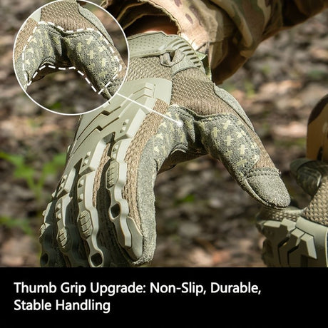 Men'S Full-Finger Gloves Tactical Gloves Touchscreen Gloves MTB Gloves Hiking - Camouflage - Size XL
