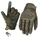 Men'S Full-Finger Gloves Tactical Gloves Touchscreen Gloves MTB Gloves Hiking - Camouflage - Size XL