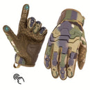 Men'S Full-Finger Gloves Tactical Gloves Touchscreen Gloves MTB Gloves Hiking - Camouflage - Size XL