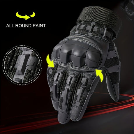 Cycling Gloves All-Round Protection Gloves Durable Cycling Gloves Ergonomic - Brown - Size L