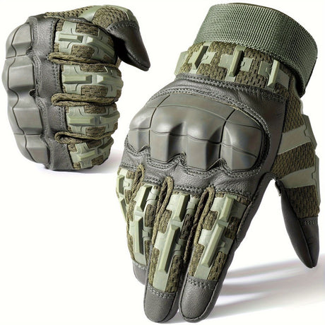 Cycling Gloves All-Round Protection Gloves Durable Cycling Gloves Ergonomic - Green - Size S
