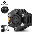 West Biking, folding bike lock, bike security, combination lock, cycling accessories, Australian cyclists, portable lock, bike lock Australia