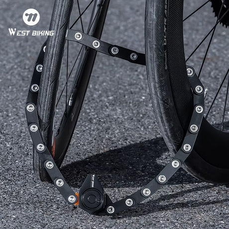 West Biking, folding bike lock, bike security, combination lock, cycling accessories, Australian cyclists, portable lock, bike lock Australia