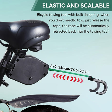 bicycle towing hook, cycling trailer hook, bike tow line, training towing accessory, heavy duty bike hook, Australian cycling gear, eco-friendly bike accessory