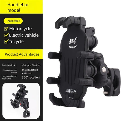 Motorcycle Phone Mount Octopus Fixation Anti-Shock Anti-Shake