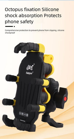 Motorcycle Phone Mount Octopus Fixation Anti-Shock Anti-Shake