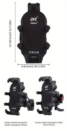 Motorcycle Phone Mount Octopus Fixation Anti-Shock Anti-Shake