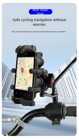 Motorcycle Phone Mount Octopus Fixation Anti-Shock Anti-Shake