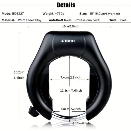 bicycle lock, two-way installation, bike security, high-quality bike lock, anti-theft lock, Australia, durable lock, bike protection