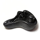 bicycle saddle, comfortable bicycle saddle, high-quality bike parts, granular surface saddle, hollow-out design saddle, high elasticity support saddle