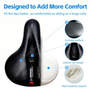 bicycle saddle, comfortable bicycle saddle, high-quality bike parts, granular surface saddle, hollow-out design saddle, high elasticity support saddle