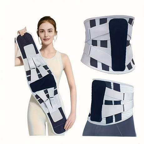 Black lumbar support belt, back pain relief, adjustable back brace, posture corrector, fitness support belt, ergonomic back support, Australian back support, lower back stabiliser
