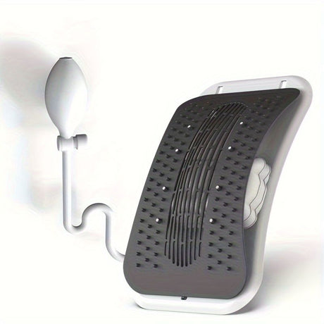 Black back stretcher, back pain relief, fitness accessory, adjustable back stretcher, pump stretcher, flexibility improvement, back health, posture corrector, muscle tension relief, Australian market
